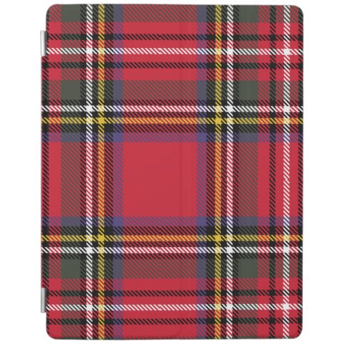 Red Plaid Scottish Tartan Holiday iPad Smart Cover