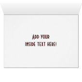 Red Plaid Snail Cards (Inside Horizontal (Bottom))