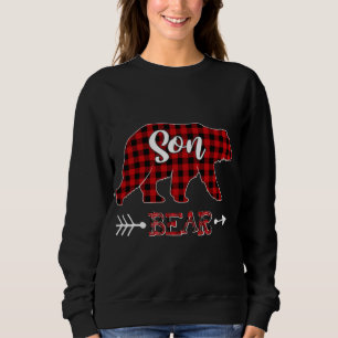 Red Plaid Son Bear Shirt Matching Pajama Family Bu
