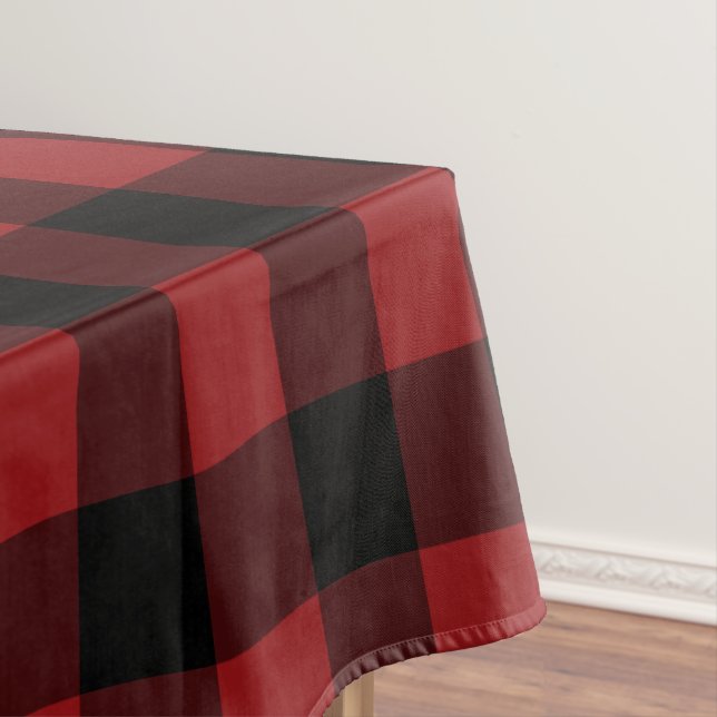 Red Plaid Tablecloth (In Situ)