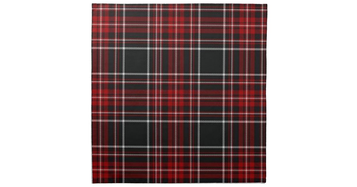 Red Plaid/Tartan Napkins | Zazzle