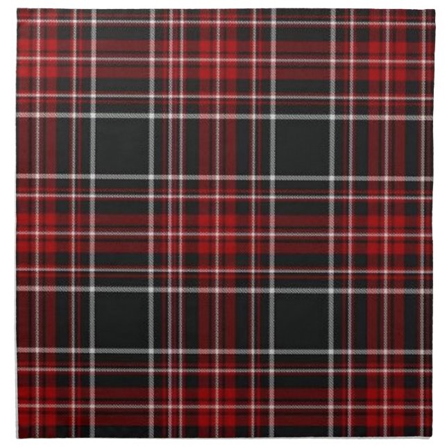 Red Plaid/Tartan Napkins (Front)