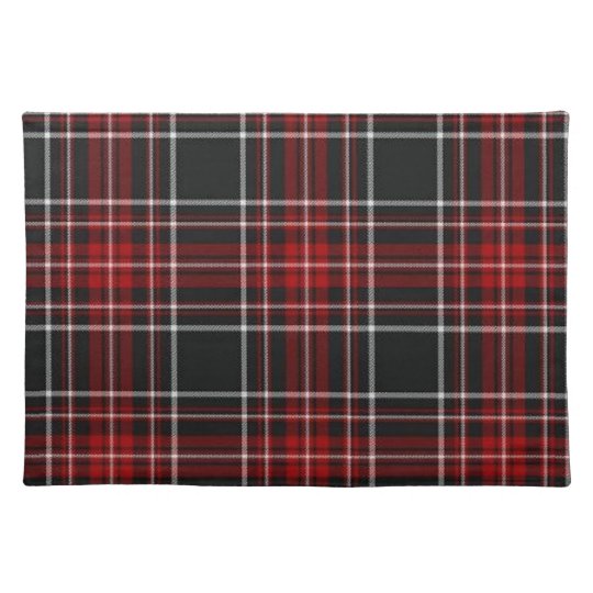 Red Plaid Tartan Placemat