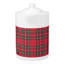 Red Plaid Teapots