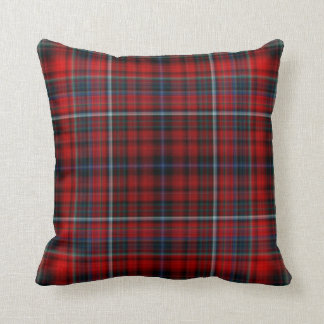 Red Plaid Throw Pillow