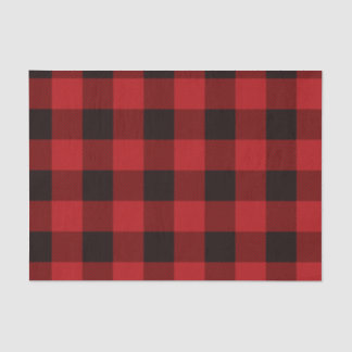 Red Plaid Tissue Paper