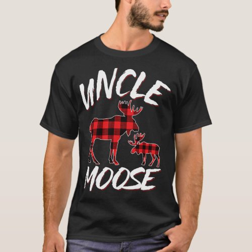 Red Plaid Uncle Moose Matching Family Pajama Chris T_Shirt