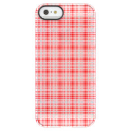 Red Plaid Permafrost iPhone SE/5/5s Case