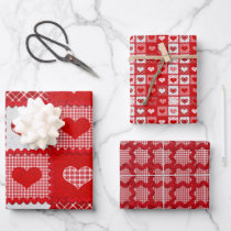 from santa, with love red wrapping paper