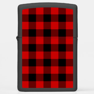Red Plaid Zippo Lighter