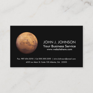 Red Planet Mars Business Card