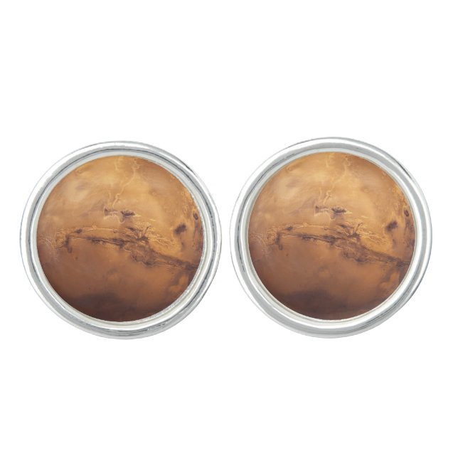 Red Planet Mars Cufflinks (Front)