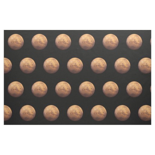 Red Planet Mars Fabric