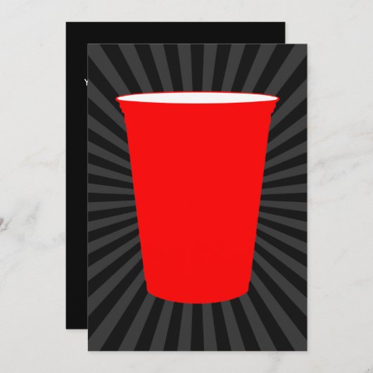 red plastic cup (Front/Back)
