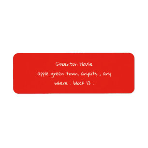 Red Playful Hand Drawn Doodle Whimsical Christmas Label
