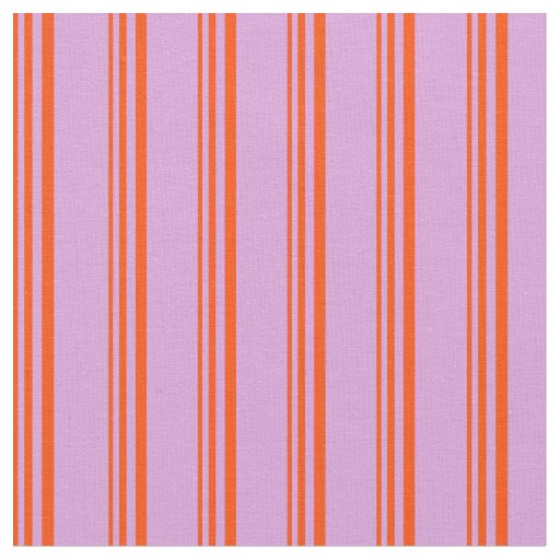 Red & Plum Colored Lines Pattern Fabric