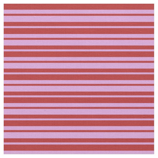 Red & Plum Colored Lines Pattern Fabric