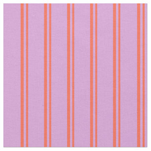 Red & Plum Pattern of Stripes Fabric