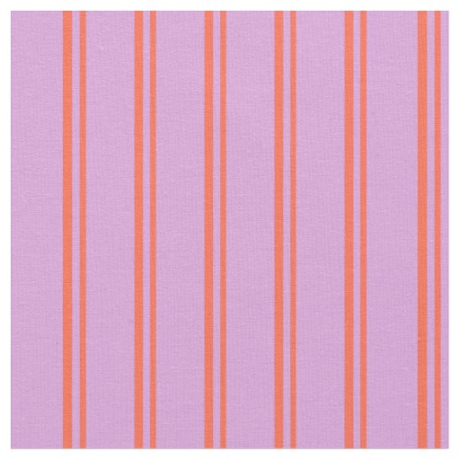Red & Plum Pattern of Stripes Fabric