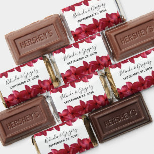 Red Plumeria Frangipani Wedding Hershey's Miniatures