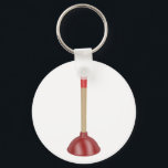 Red plunger keychain<br><div class="desc">Rubber plunger isolated on white background</div>