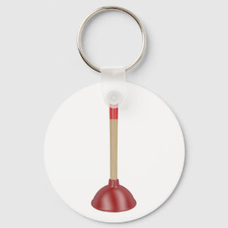Red plunger keychain