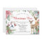 Red Poinsettia Wreath Deer & Bird Christmas Eve