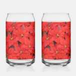 Red Poinsettias I Can Glass