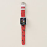 Red Poinsettias I Christmas Holiday Floral Photo Apple Watch Band