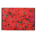 Red Poinsettias I Christmas Holiday Floral Photo Case For iPad Air