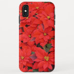 Red Poinsettias I Christmas Holiday Floral Photo iPhone XS Max Case