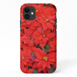 Red Poinsettias I Christmas Holiday Floral Photo iPhone 11 Case