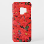 Red Poinsettias I Christmas Holiday Floral Photo Case-Mate Samsung Galaxy S9 Case