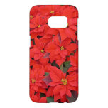 Red Poinsettias I Christmas Holiday Floral Photo Samsung Galaxy S7 Case
