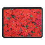 Red Poinsettias I Christmas Holiday Floral Photo Hitch Cover