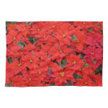 Red Poinsettias I Christmas Holiday Floral Photo Kitchen Towel