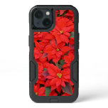 Red Poinsettias I Christmas Holiday Floral Photo iPhone 13 Case