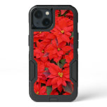 Red Poinsettias I Christmas Holiday Floral Photo iPhone 13 Case