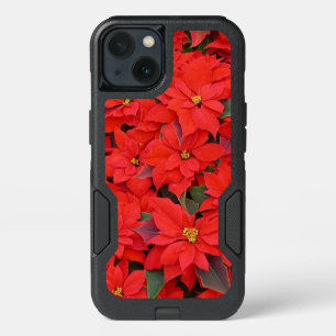 Red Poinsettias I Christmas Holiday Floral Photo iPhone 13 Case