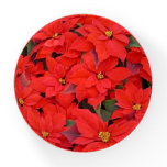 Red Poinsettias I Christmas Holiday Floral Photo Paperweight