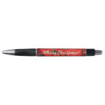 Red Poinsettias I Christmas Holiday Floral Photo Pen