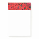 Red Poinsettias I Christmas Holiday Floral Photo Post-it Notes