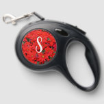 Red Poinsettias I Christmas Holiday Floral Photo Retractable Pet Leash