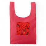 Red Poinsettias I Christmas Holiday Floral Photo Reusable Bag