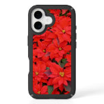 Red Poinsettias I Christmas Holiday Floral Photo iPhone 16 Case