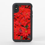 Red Poinsettias I Christmas Holiday Floral Photo Speck iPhone X Case