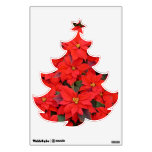 Red Poinsettias I Christmas Holiday Floral Photo Wall Sticker