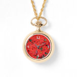 Red Poinsettias I Christmas Holiday Floral Photo Watch