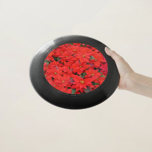 Red Poinsettias I Christmas Holiday Floral Photo Wham-O Frisbee