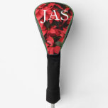 Red Poinsettias II Christmas Holiday Floral Golf Head Cover